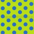 Tapeta z kolekce MYŠ / modré puntíky na zeleném podkladě